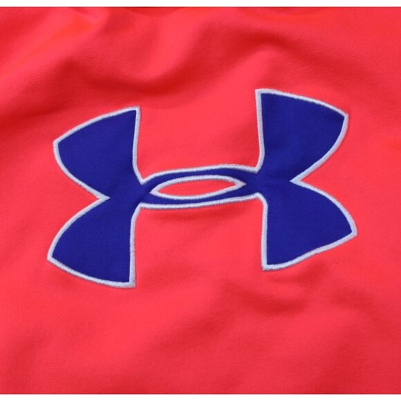 Under Armour Womens Coldgear Orange & Blue Hoodie Sweatshirt LG/G - Picture 5 of 9